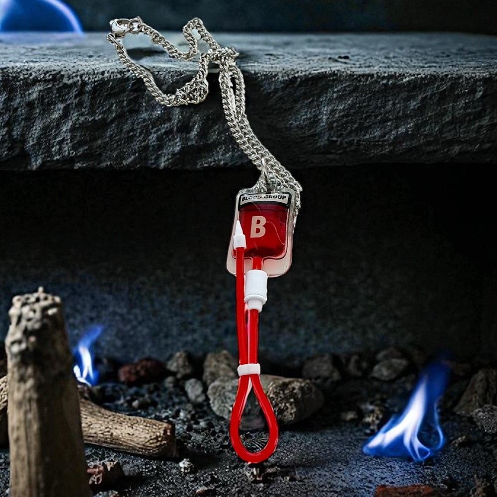🆕 Blood Type B Blood Bag Pendant